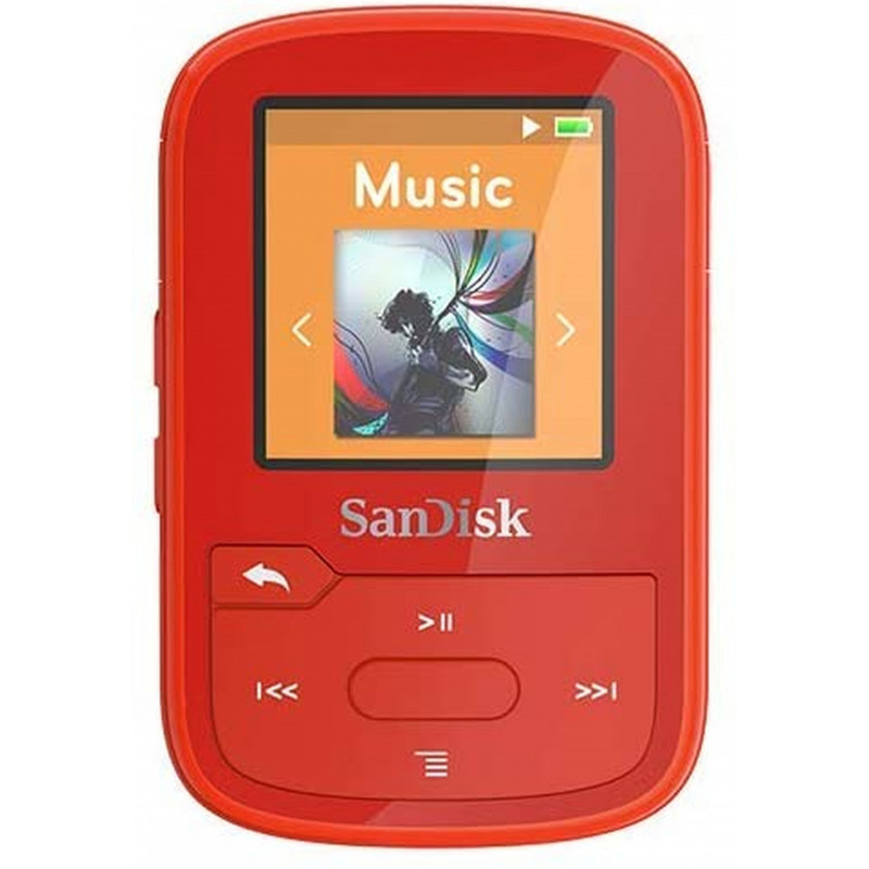 SanDisk Clip Sport Plus Wearable MP3 Player, Red, Currently priced at £39.43